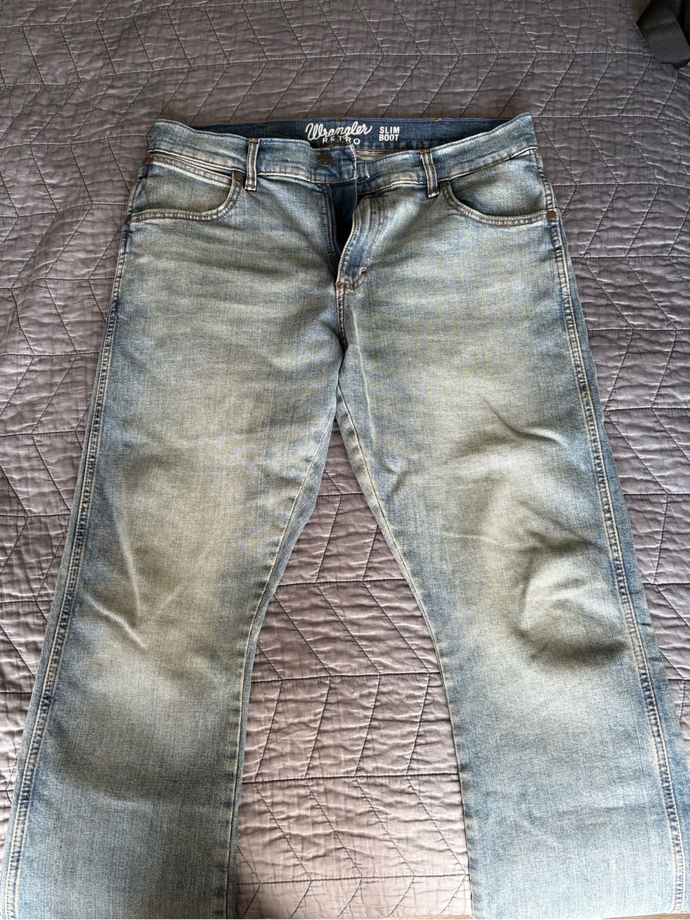 Wrangler Slim Boot Light Wash Men's Jeans